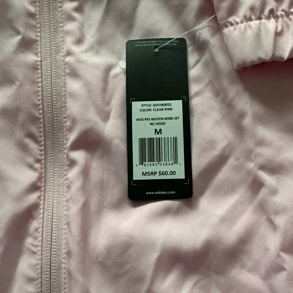 NWT Adidas Soft Pink Golf Jacket - Picture 5 of 6